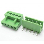 4 Pin Hanging Type Right Angle Triangle Green Connector FB/FR 5.08 mm