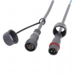 3 pin cable Waterproof pair male / female