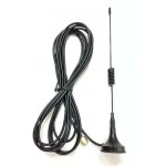 Quad Band 5DBi Rubber Magnetic Antenna With Wire 3 MTR