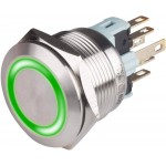 3A 24VDC PUSH TO ON METAL SWITCH with indicator