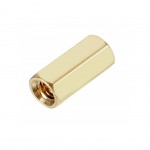 M3 X 10mm Female-Female Brass Hex Threaded Pillar Standoff Spacer