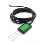 RS485 4-20MA Output Soil Sensor with 2M Cable 3pin Probes Temperature + Humidity