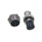 9 PIN MRS GX20 Male Female Panel Mount Aviation Plug Connector