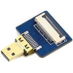 Waveshare DIY HDMI Cable Straight Micro HDMI Plug Adapter