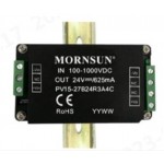 PV15-27B24R3A4C Mornsun 100-1000V To 24V DC-DC Converter 15 Watts Power Supply Module