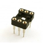 6 PIN NARROW SIL ROUND PIN IC BASE