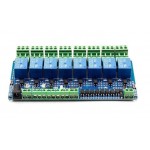 5V Modbus RTU 8, Channels Relay Module, Input Optocoupler, Isolation RS485 MCU for, Arduino