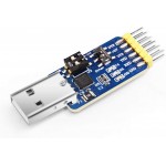 Serial to USB Adapter 6 in 1 USB to TTL Serial Adapter Multi-Function USB to UART CP2102 TTL 485 232 Port Convert Adapter