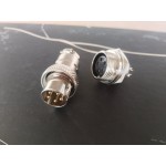 GX16 5Pin Aviation Connector "Reverse Type" Male Plug and Female Socket Back Mount Solder Type for Cable