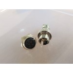 GX16 6Pin Aviation Connector "Reverse Type" Male Plug and Female Socket Back Mount Solder Type for Cable